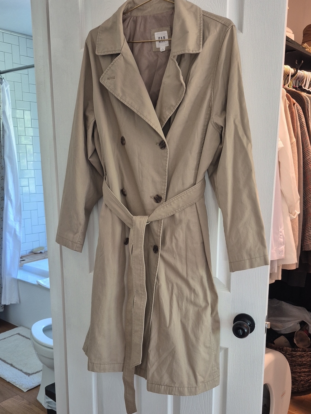 GAP Khaki Trench Coat with Belt